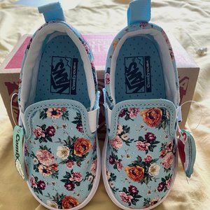 Vans Comfy Floral Kids Slip Ons
